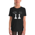 Youth Chess Tshirt quotEn Passant Pawn Chess Piecesquot Chess Player Unisex Youth Short Sleeve T Shirt Graphic Tee – Easygoing Wear · Top Pick For Any Outfit