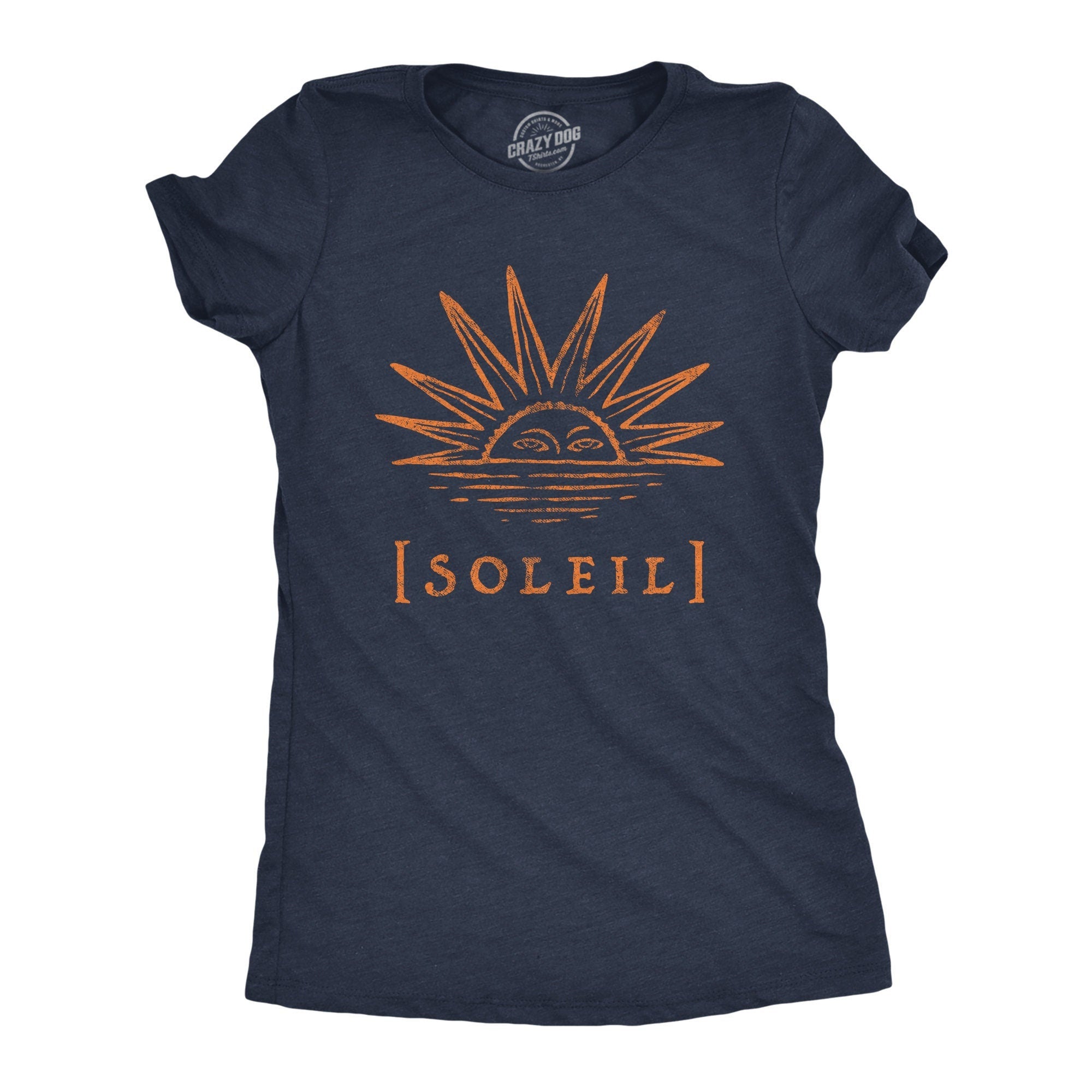 Soleil Sun Shirt Sunset French Witch Shirt Hippie Shirts Vintage Tee Halloween Shirts Summer Shirts Free Spirit Flower Child Graphic Tee – Soft Feel · High-Quality Print