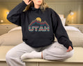 Utah Hoodie Adult Unisex Retro Mountain Utah Sweatshirt Personalization Available Hoodie – Bold Style · Must-Have Style