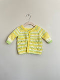 Vintage 70s Baby Toddler Knit Handmade Green and Yellow Smiley Cardigan 2T Graphic Tee – Cozy Vibes · Must-Have Style