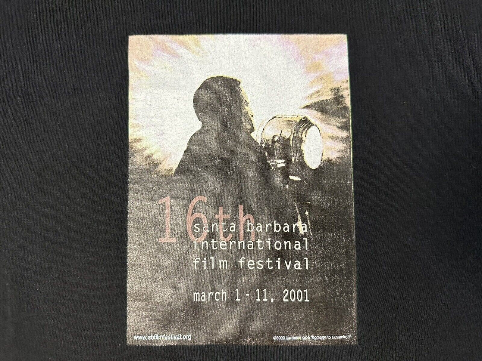 Early 2000s Vintage 2001 Santa Barbara Film Festival Official Promo T shirt XL Graphic Tee – Premium Graphic · Great Gift For Fans