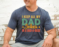 I Keep All My Dad Jokes In A Dad A Base Shirt Gift Funny Dad Shirt Dad Jokes T Shirt Dad Birthday Gift First Time Dad Gift Best Da Gift Graphic Tee – Easygoing Wear · High-Quality Print