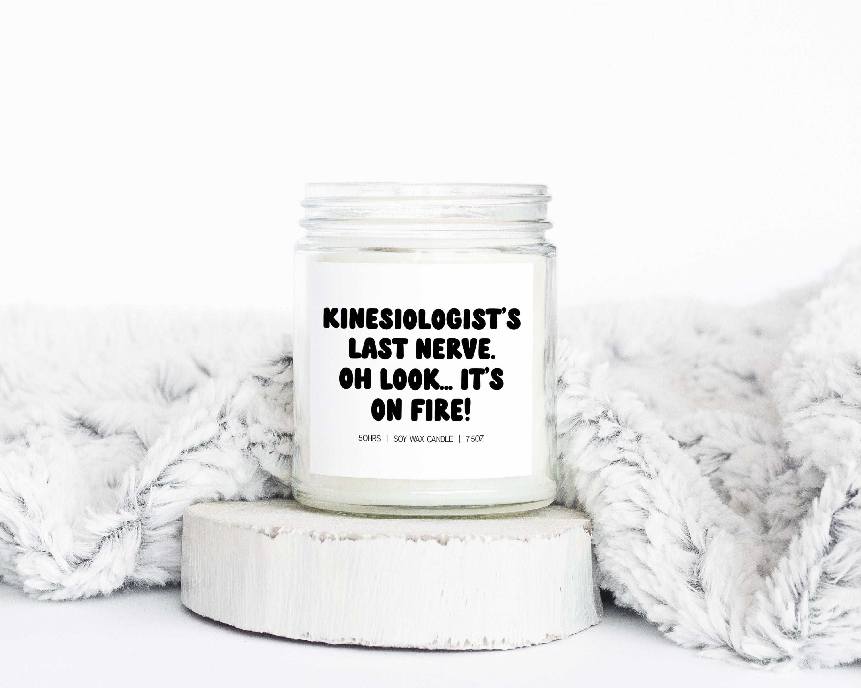 Kinesiology Kinesiologist Graduation Gifts Funny Candle Housewarming Soy Wax Scented Decor Graphic Tee – Cozy Vibes · Great Gift For Fans