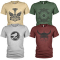 Vikings Valhalla Odin Norse Mythology Men39s 4 Pack T Shirt Graphic Tee – Everyday Comfort · Perfect For Daily Wear