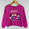 Vintage Disney Mickey and Minnie Big Logo Printed Sweatshirt Crewneck Pullover Sweater Walt Disney Colour Pink Size NA Sweatshirt – Premium Graphic · High-Quality Print