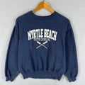 Vintage Pacific Co Tag Myrtle Beach Spellout Big Logo Embroidered Sweatshirt Crewneck Pullover Sweater Size Medium Colour NavyBlue Sweatshirt – Feel-Good Design · Must-Have Style