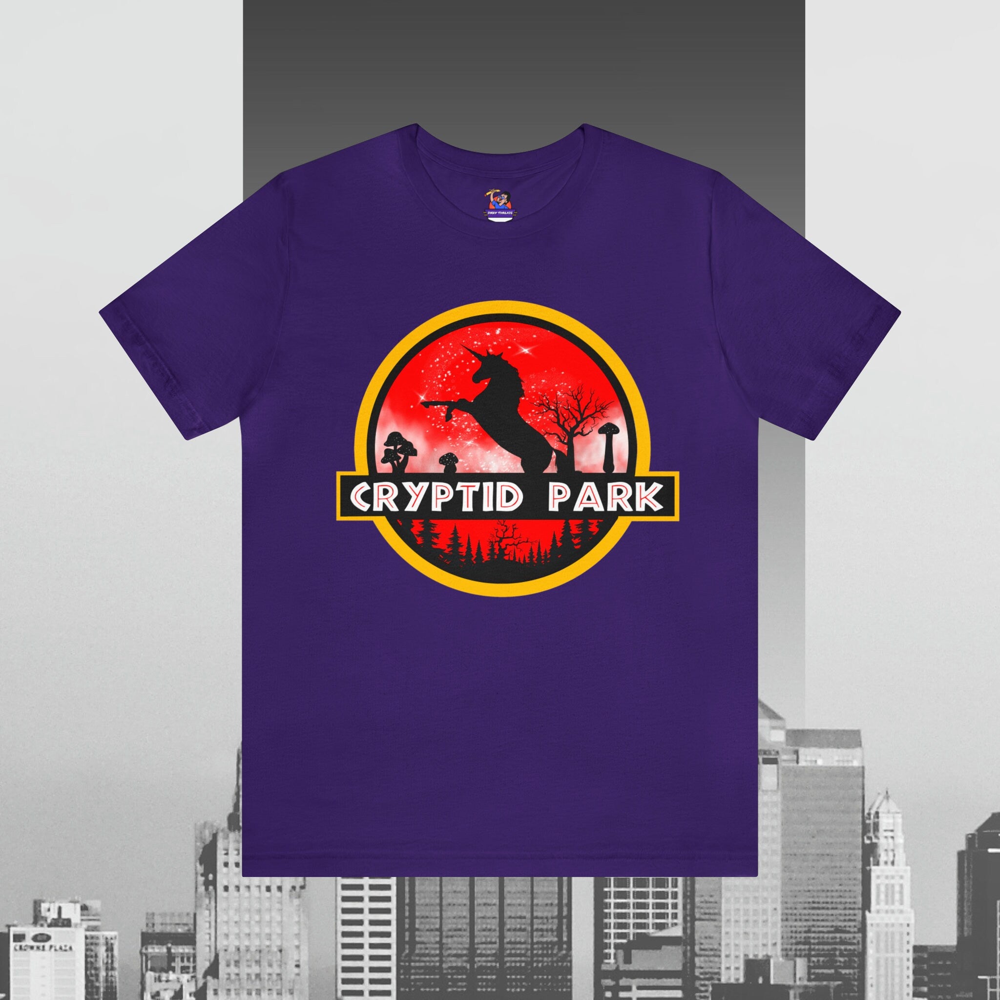 Cryptid Park Series Present The Unicorn Unisex Jersey Short Sleeve Tee Jersey – Aesthetic Look · Top Pick For Any Outfit