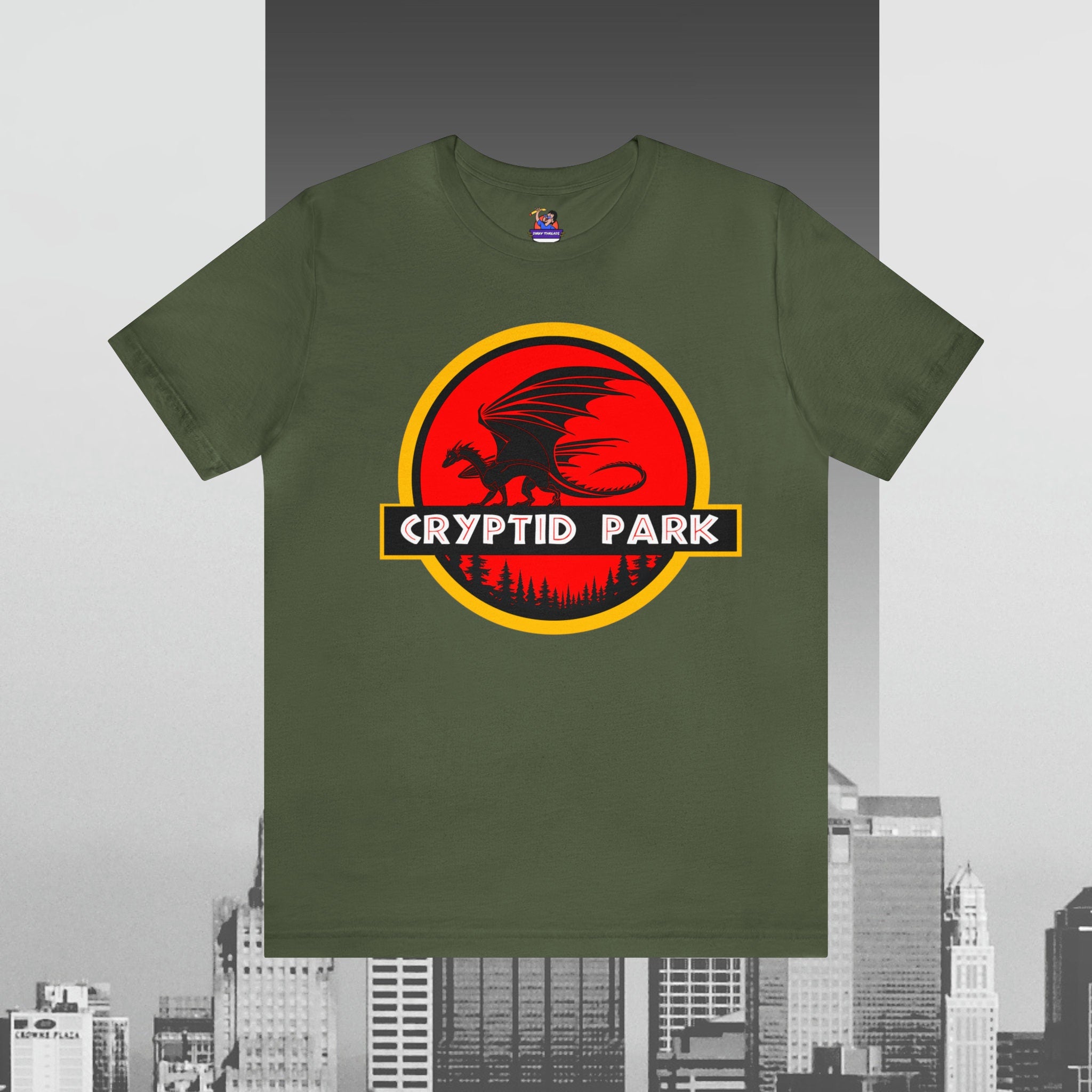 Cryptid Park Series Present The Dragon Unisex Jersey Short Sleeve Tee Jersey – Soft Feel · High-Quality Print