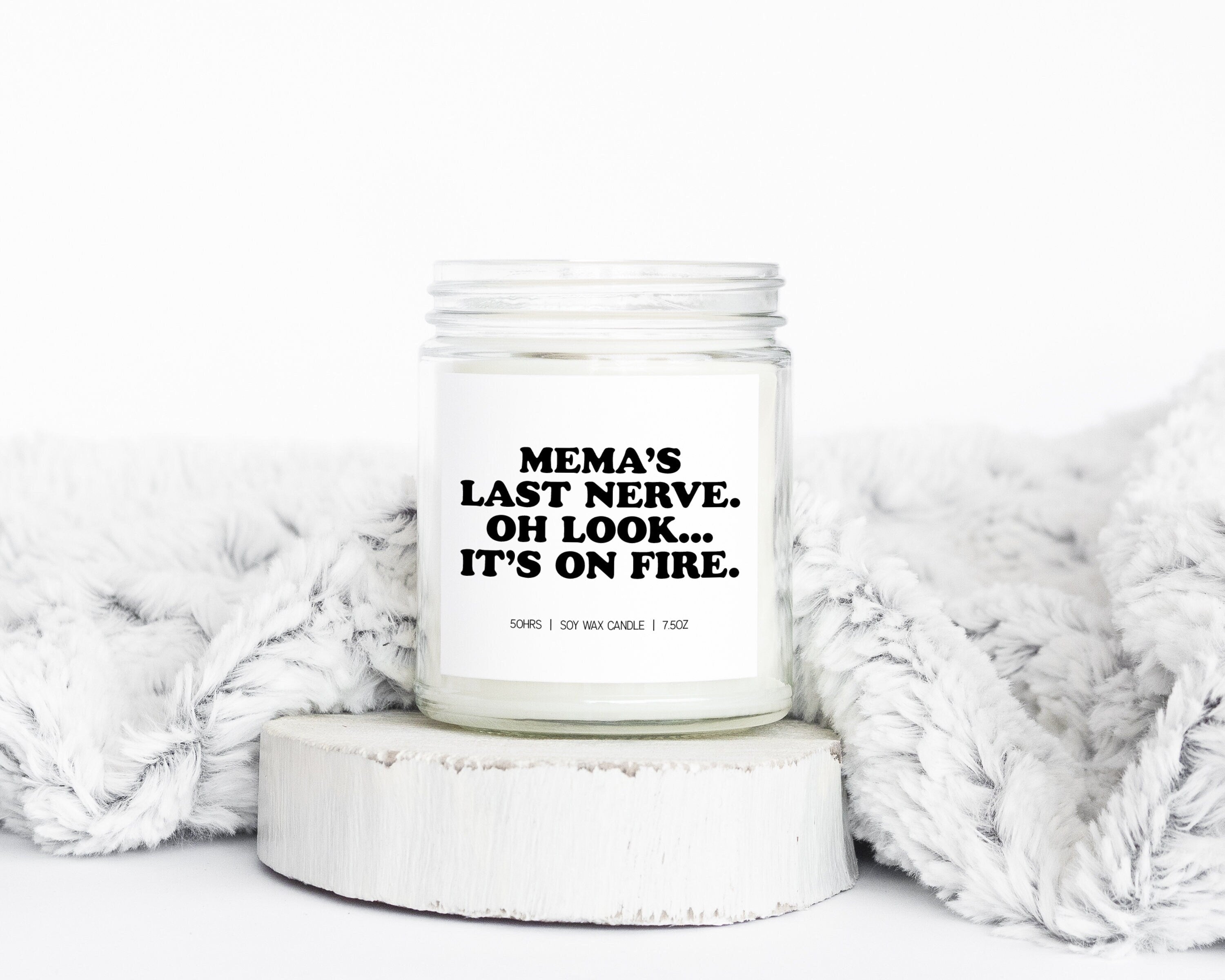 Mema Mothers Day Grandma Gifts Funny Candle Housewarming Soy Wax Scented Decor Graphic Tee – Bold Style · Top Pick For Any Outfit