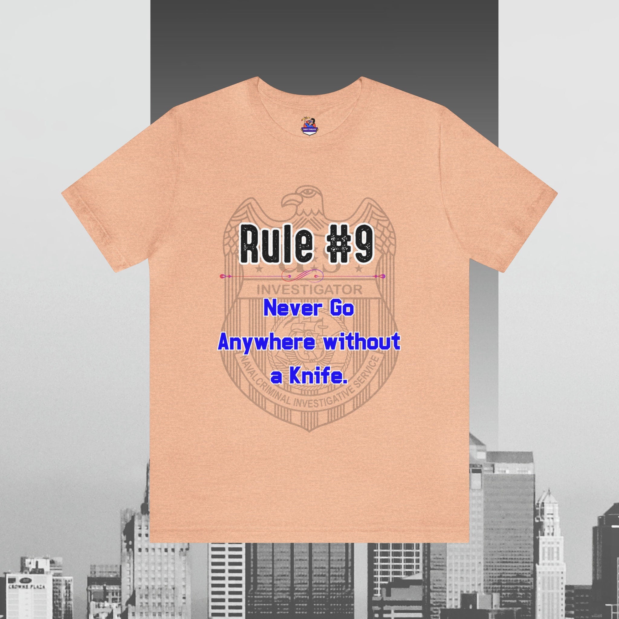 Rules of Gibbs 9 Never go anywhere without a Knife Unisex Jersey Short Sleeve Tee Jersey – Bold Style · High-Quality Print