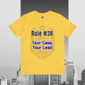 Rules of Gibbs 38 Your Case Your Lead Unisex Jersey Short Sleeve Tee Jersey – Aesthetic Look · High-Quality Print