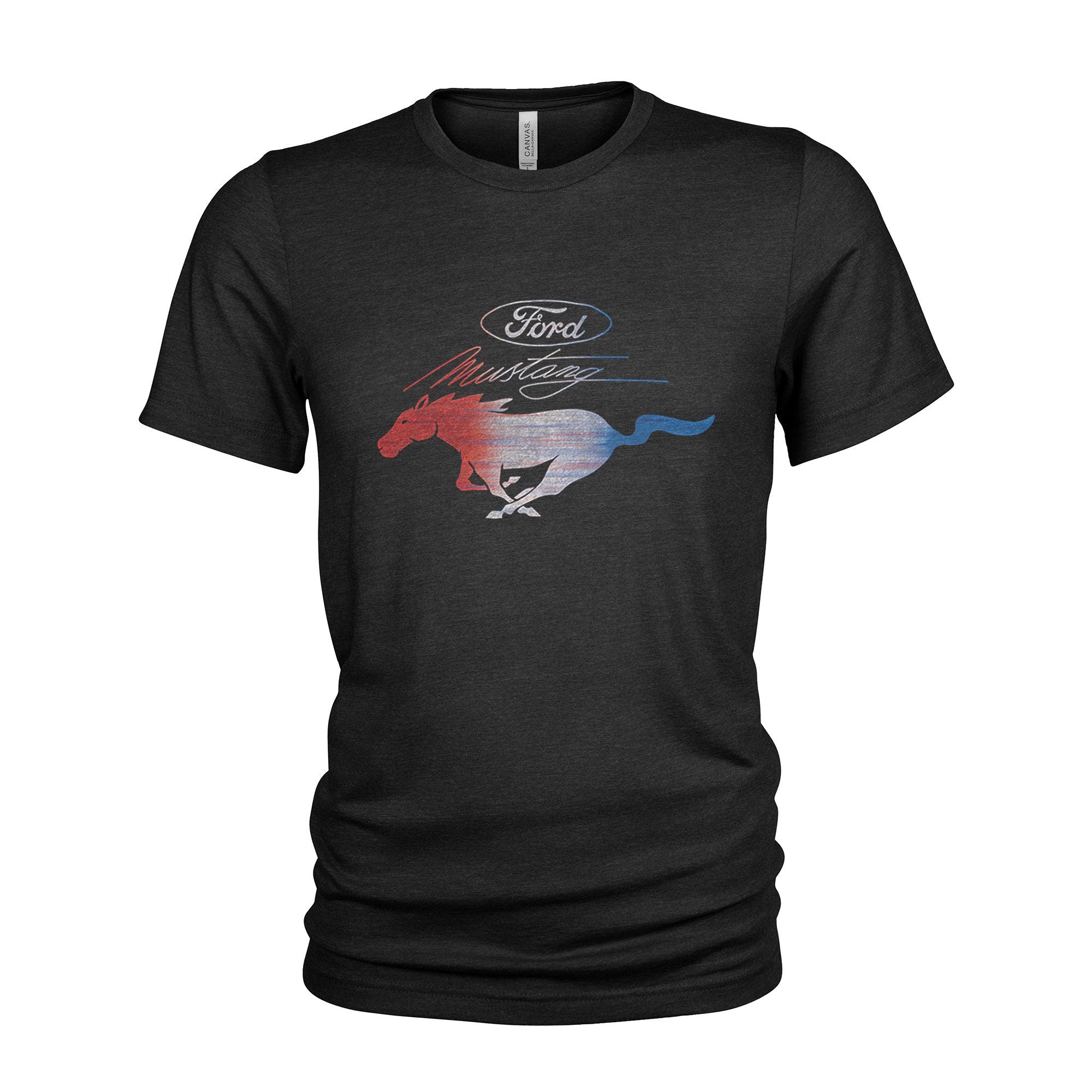 Ford Mustang Men39s T Shirt All American RWB Red White Blue Graphic Tee – Feel-Good Design · Top Pick For Any Outfit