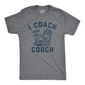 Sarcastic Shirt Football Lovers Gifts Funny Sports Tee Funny Football Shirts I Coach From The Couch Arm Chair Quarterback Sports Shirt Graphic Tee – Aesthetic Look · High-Quality Print