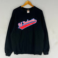Vintage Ed Debeuics Spellout Big Logo Printed Sweatshirt Crewneck Pullover Baggie Sweater Ed Debeuics Colour Black Size X large Sweatshirt – Soft Feel · Trending Graphic Apparel