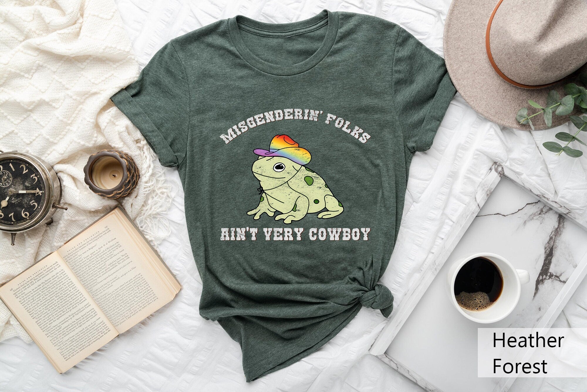 Misgenderin39 Folks Ain39t Very Cowboy Shirt Funny Frog Shirt Pride Rainbow T ShirtCowboy Frog ShirtGay Pride TeeLGBTQ OutfitLesbian Tee Graphic Tee – Cozy Vibes · Trending Graphic Apparel