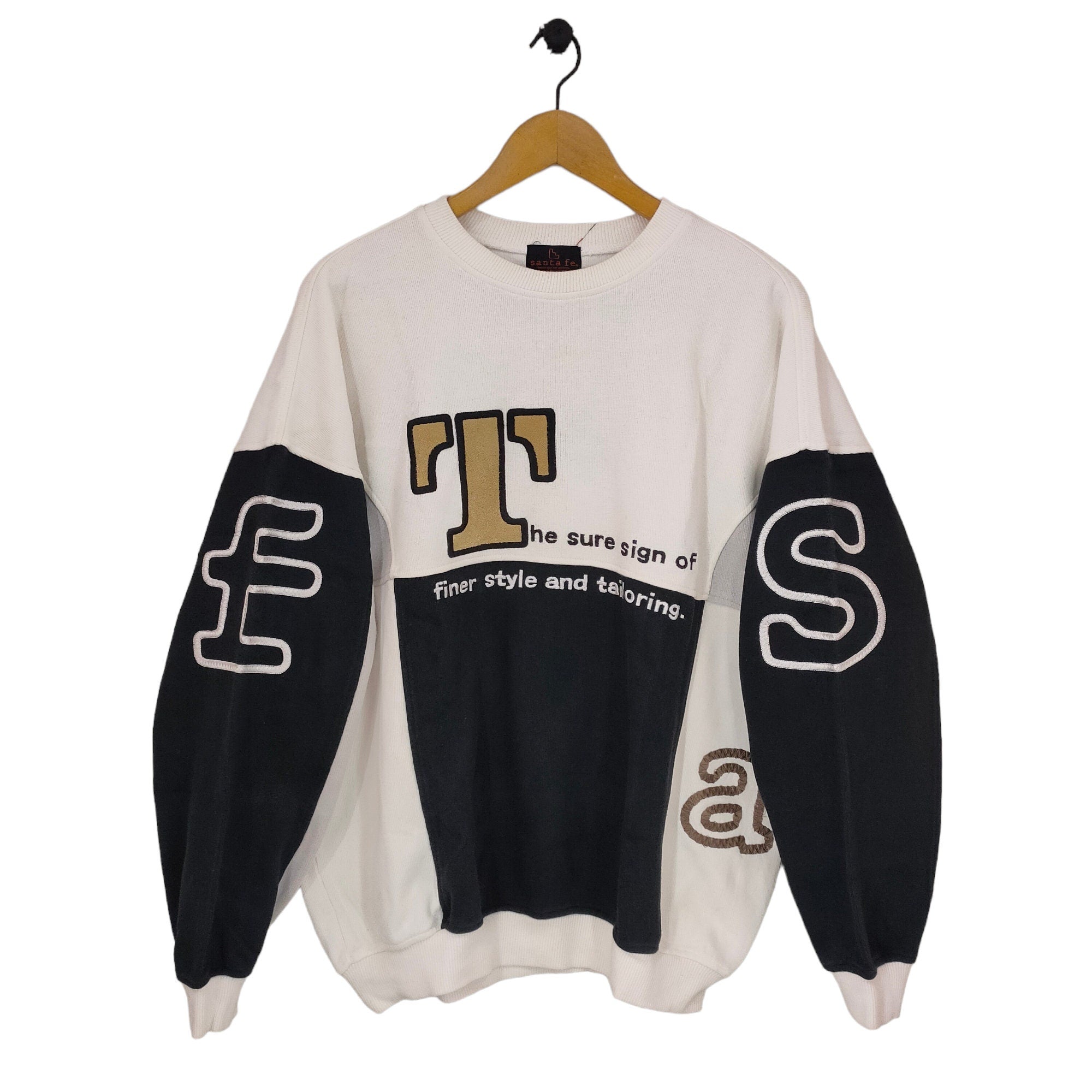 Santa Fe Sweatshirt X Large Vintage Santa Fe Colorblock Sweater Jumper Crewneck Black White Saiz XL Sweatshirt – Soft Feel · Top Pick For Any Outfit