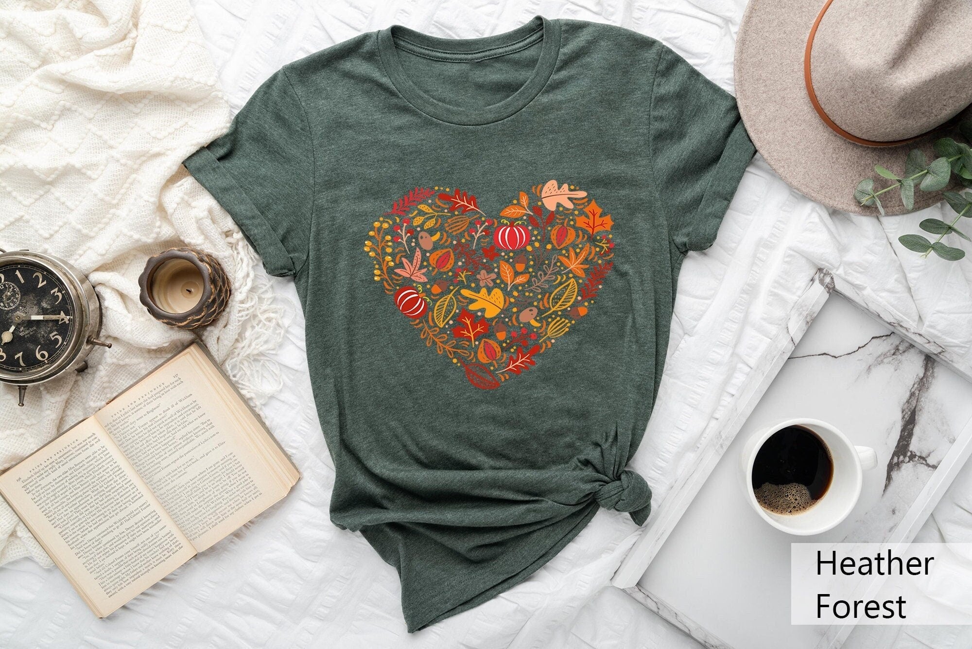 Fall Heart Shirt Fall Doodles Shirt Cottagecore Fall T Shirt Pumpkin Heart Tee Thanksgiving CrewneckPumpkin Patch ShirtFall Leaves Tee Graphic Tee – Bold Style · Great Gift For Fans