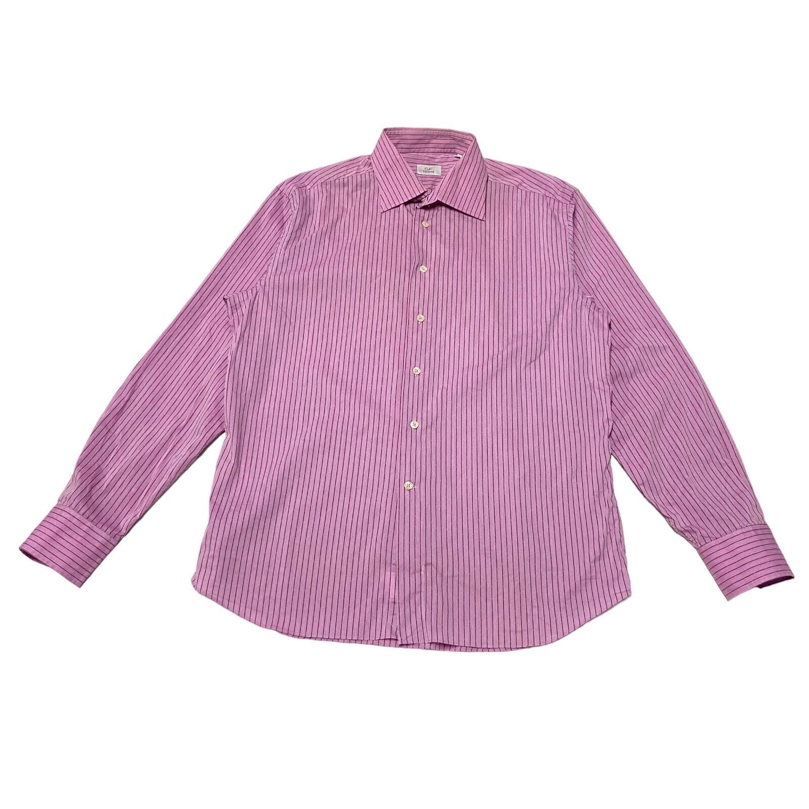 GF Gianfranco Ferre Pin Striped Shirt Vintage High End Designer Pink Purple Graphic Tee – Premium Graphic · Perfect For Daily Wear