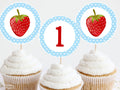 Strawberry Cupcake Toppers Table Centerpiece Birthday Party Decoration Berry First Birthday Cupcake Topper Cute Printable Party Decor STRAW Graphic Tee – Warm & Stylish · Perfect For Daily Wear