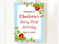 Editable Berry First Birthday Party Welcome Sign Strawberry Birthday Party Welcome Sign Berry Sweet Birthday Party Decorations STRAW Graphic Tee – Warm & Stylish · Must-Have Style