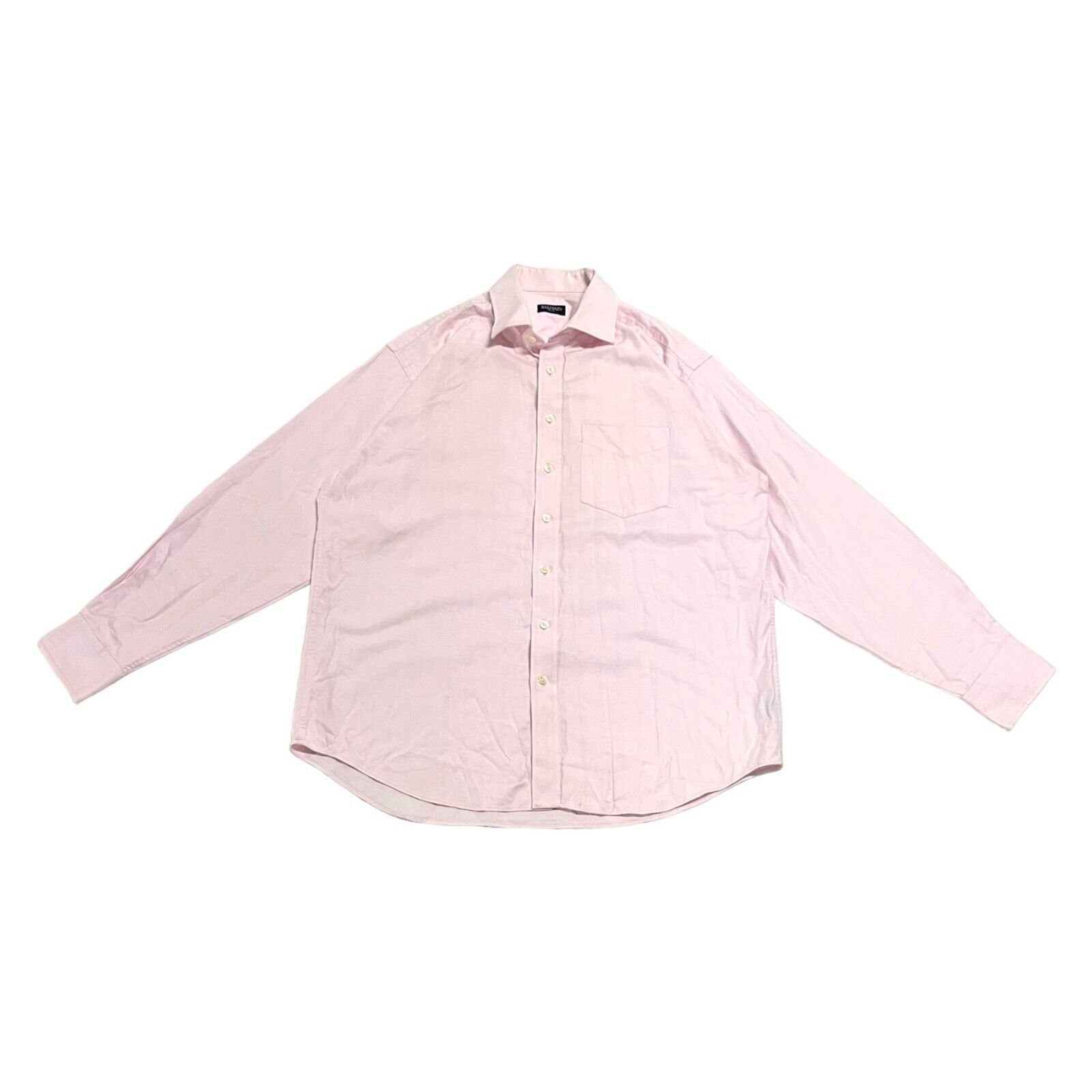 Balmain Paris Long Sleeve Button Up Shirt Vintage Luxury Designer Pink VTG Graphic Tee – Feel-Good Design · Perfect For Daily Wear