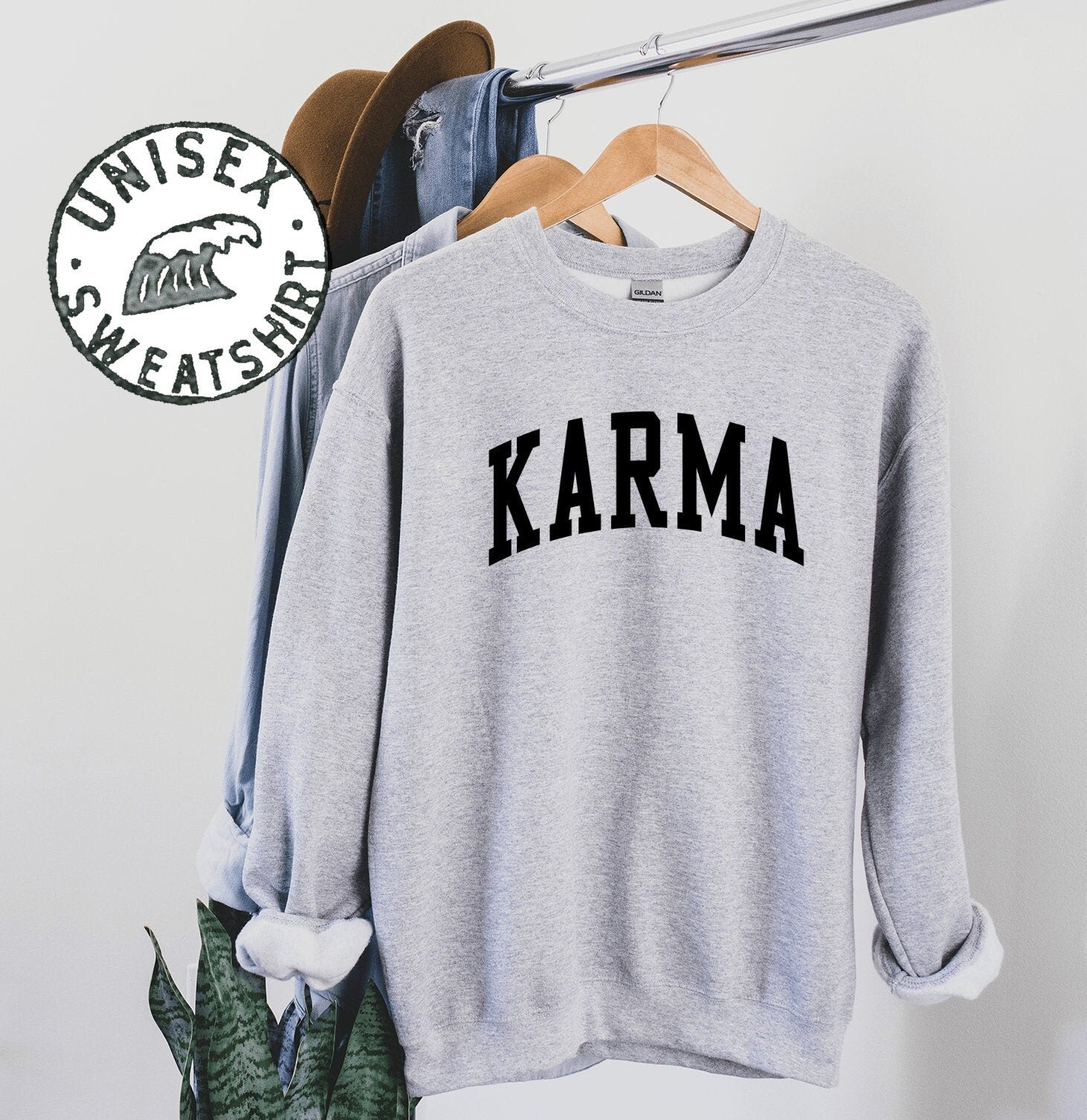 Karma Sweatshirt Gifts Funny Sweater Shirt Jumper Men Women Him Her Sweatshirt – Easygoing Wear · Perfect For Daily Wear