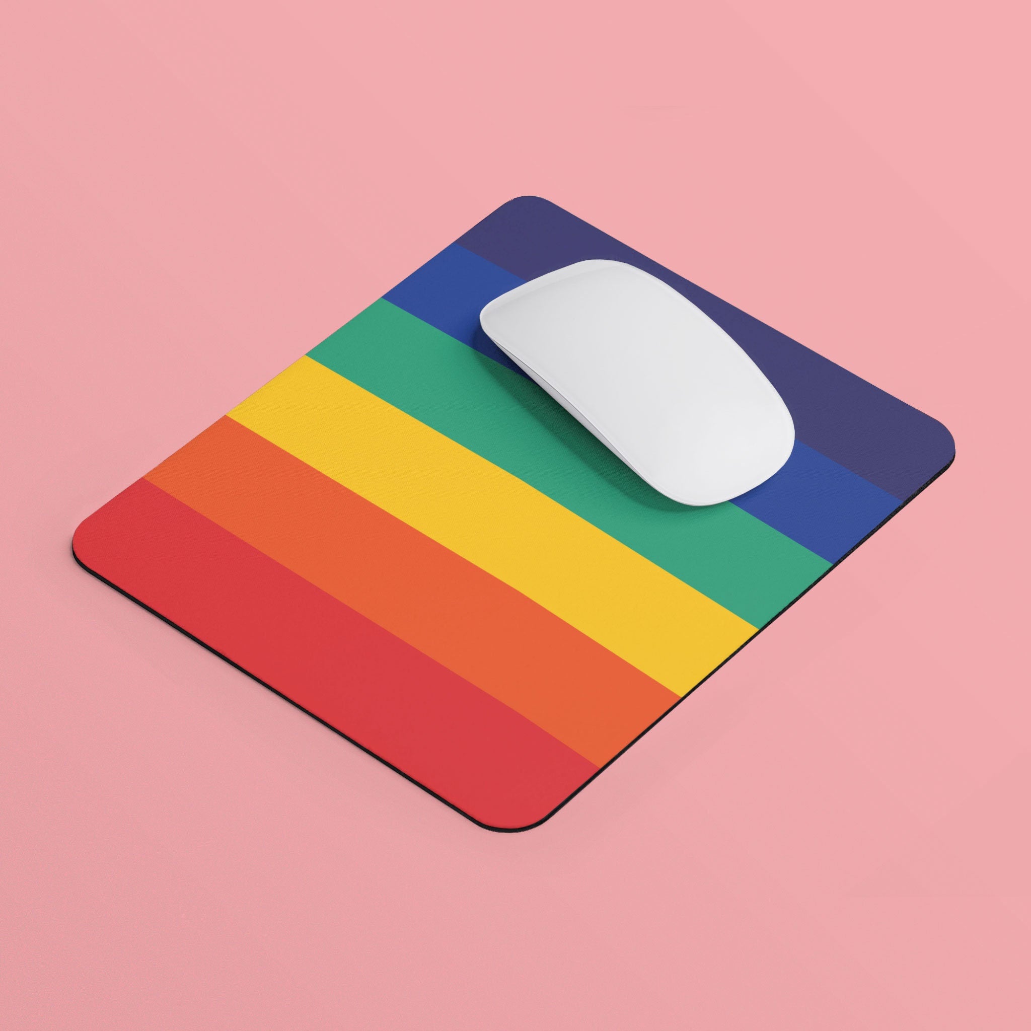 Rainbow Mouse Pad Rectangle Mouse Pad Pride Mouse Pad LGBTQ Mousepad Gay Lesbian Bi Pride Mouse Pad Home Office Gift Graphic Tee – Aesthetic Look · Trending Graphic Apparel