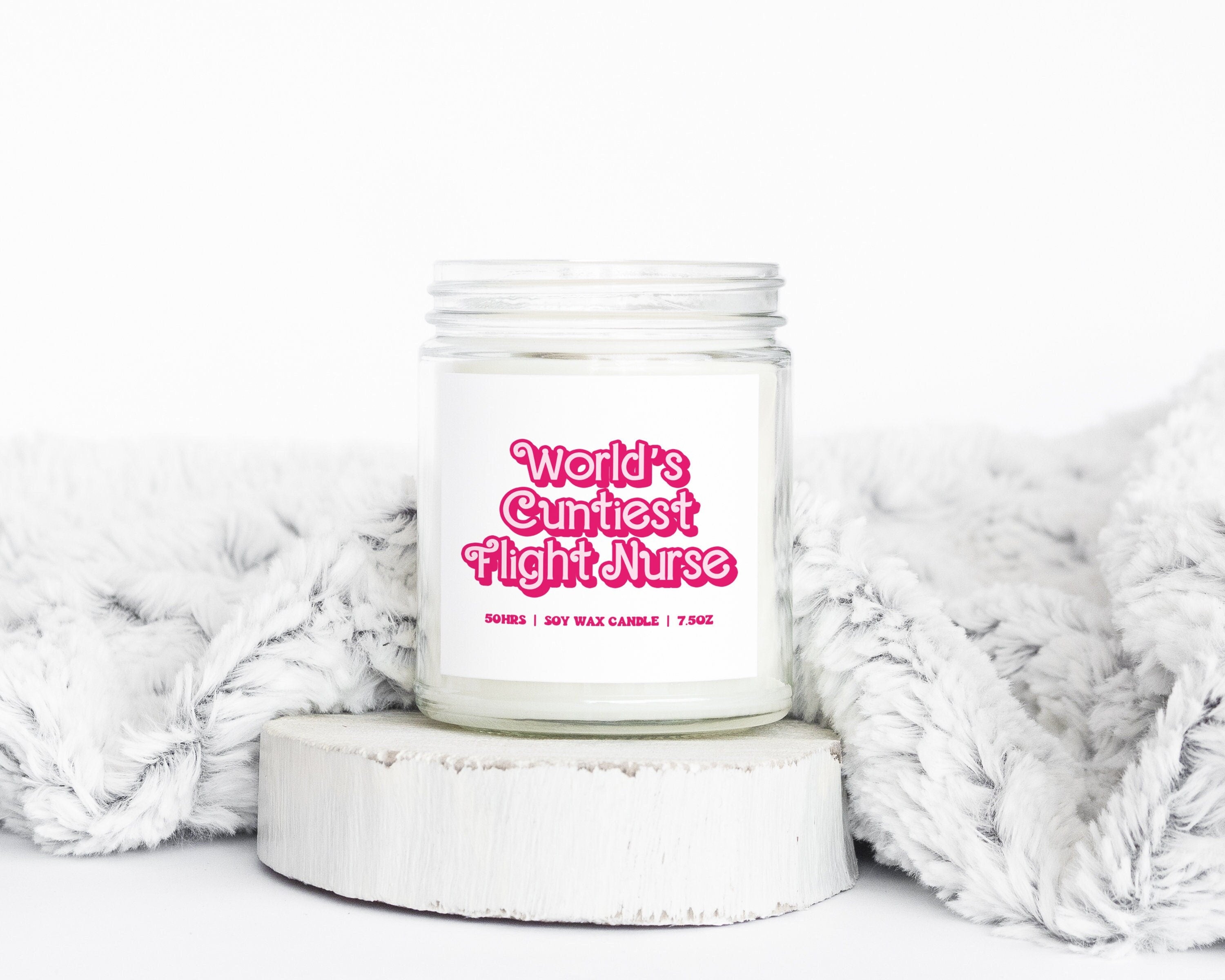 Flight Nurse Gifts Funny Candle Housewarming Soy Wax Scented Decor Graphic Tee – Soft Feel · Great Gift For Fans