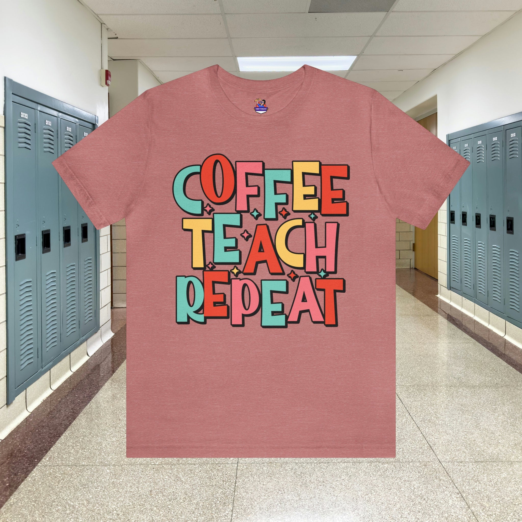 Coffee Teach Repeat Unisex Jersey Short Sleeve Tee Jersey – Cozy Vibes · Top Pick For Any Outfit