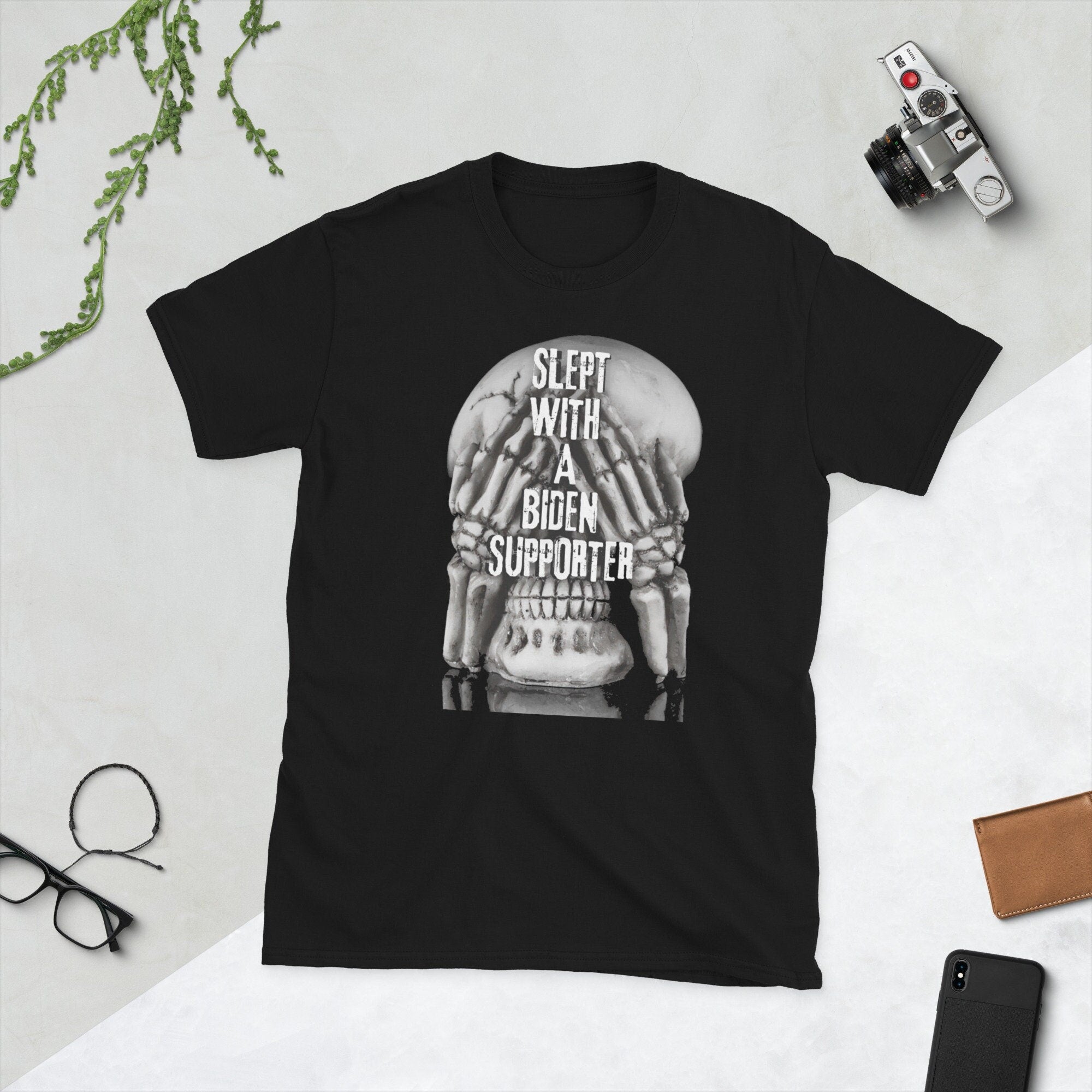 Anti Biden Supporter Halloween Short Sleeve Unisex T Shirt Graphic Tee – Soft Feel · Trending Graphic Apparel