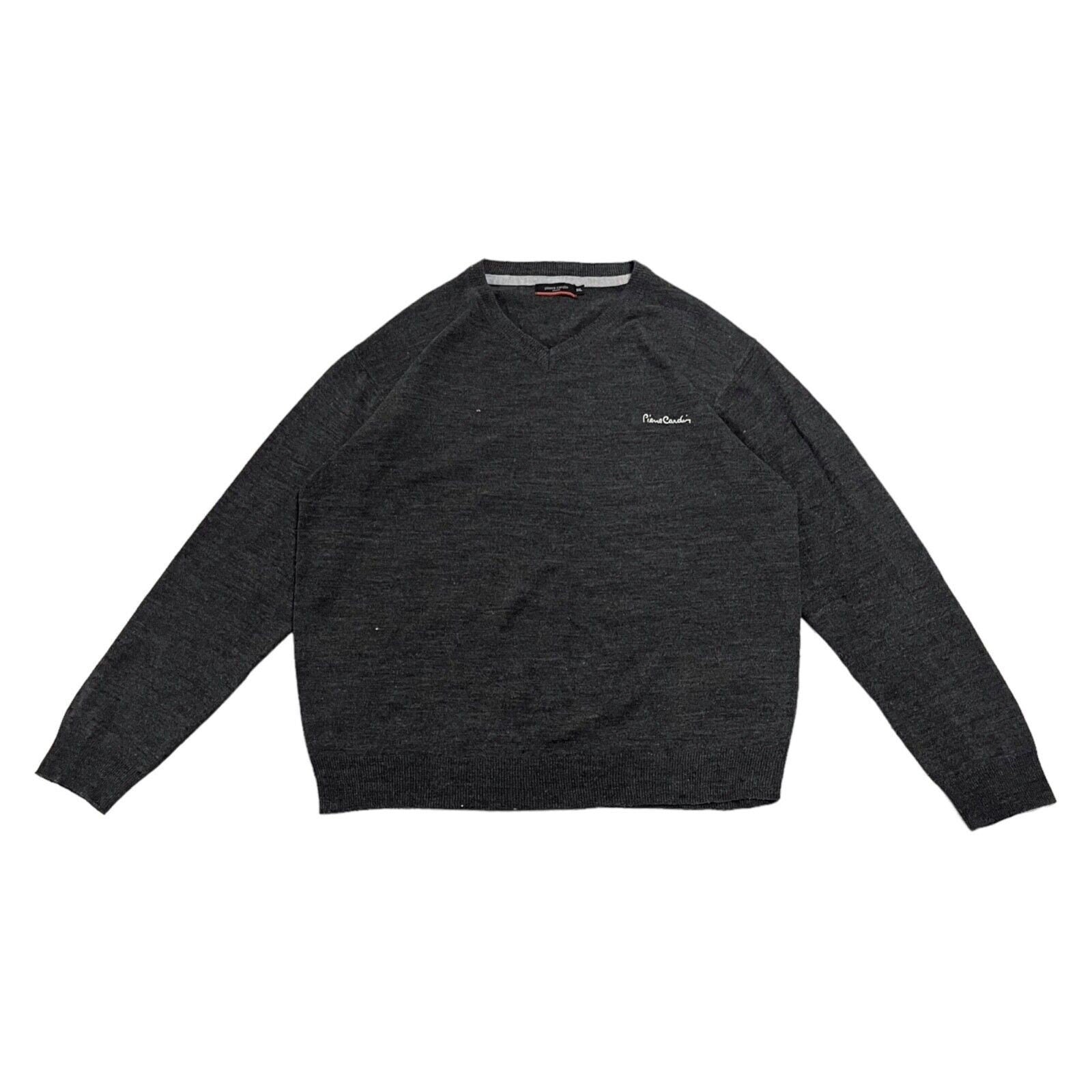 Pierre Cardin V Neck Knit Jumper Vintage High End Designer Sweater Grey VTG Graphic Tee – Cozy Vibes · Great Gift For Fans