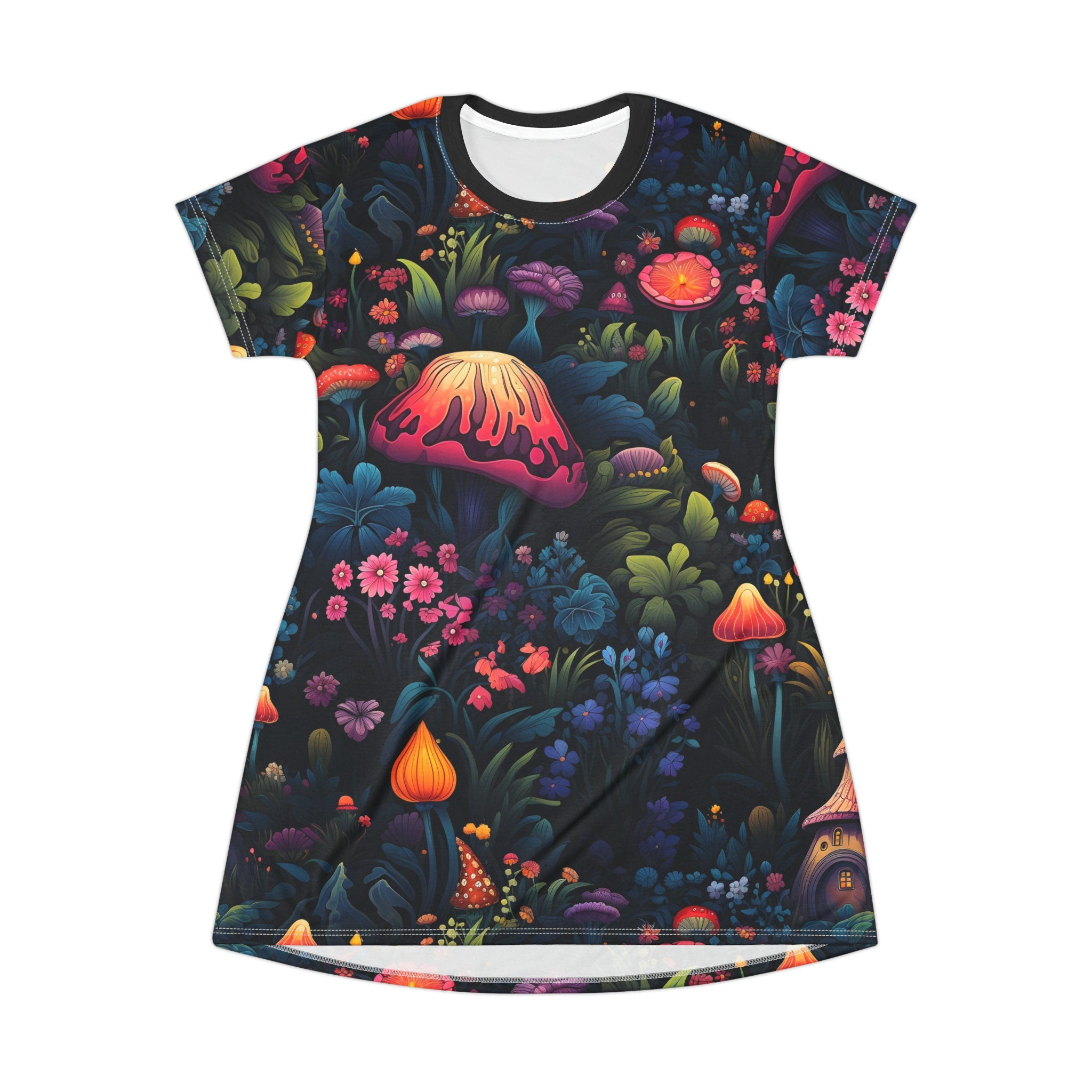 Magical Forest T Shirt Dress A Fairy Tale in Every Step Graphic Tee – Bold Style · Must-Have Style