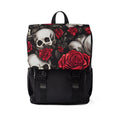 Hyper Realistic Skulls and Red Roses by artist Anne Laure Goupil Unisex Casual Shoulder Backpack Graphic Tee – Fan Favorite · Great Gift For Fans