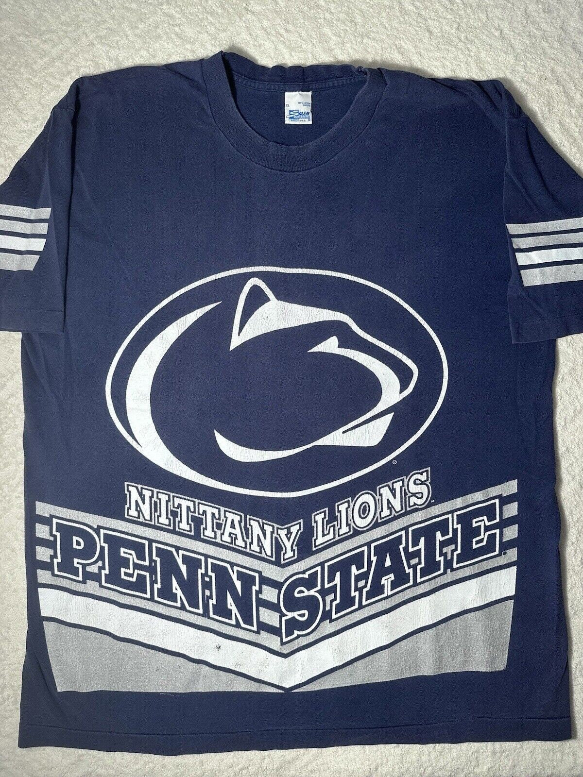 Vintage 1990s 90s Penn State University Nittany Lions All Over Print T Shirt XL Graphic Tee – Aesthetic Look · Top Pick For Any Outfit