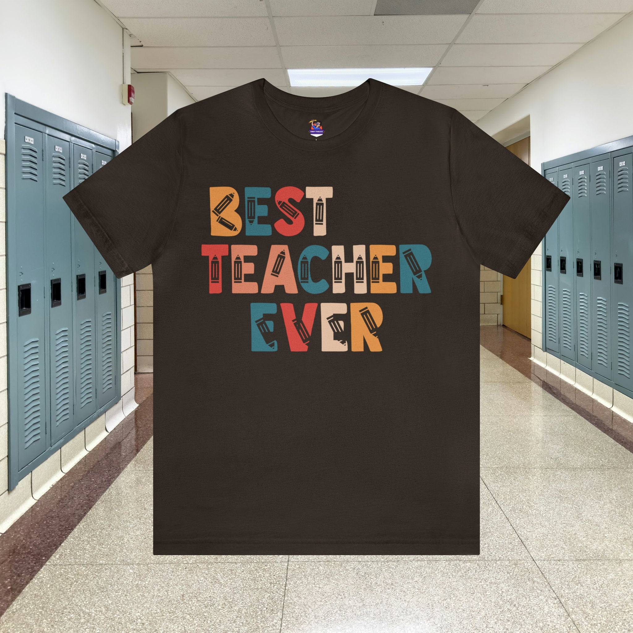 Best Teacher Ever Unisex Jersey Short Sleeve Tee Jersey – Premium Graphic · Perfect For Daily Wear