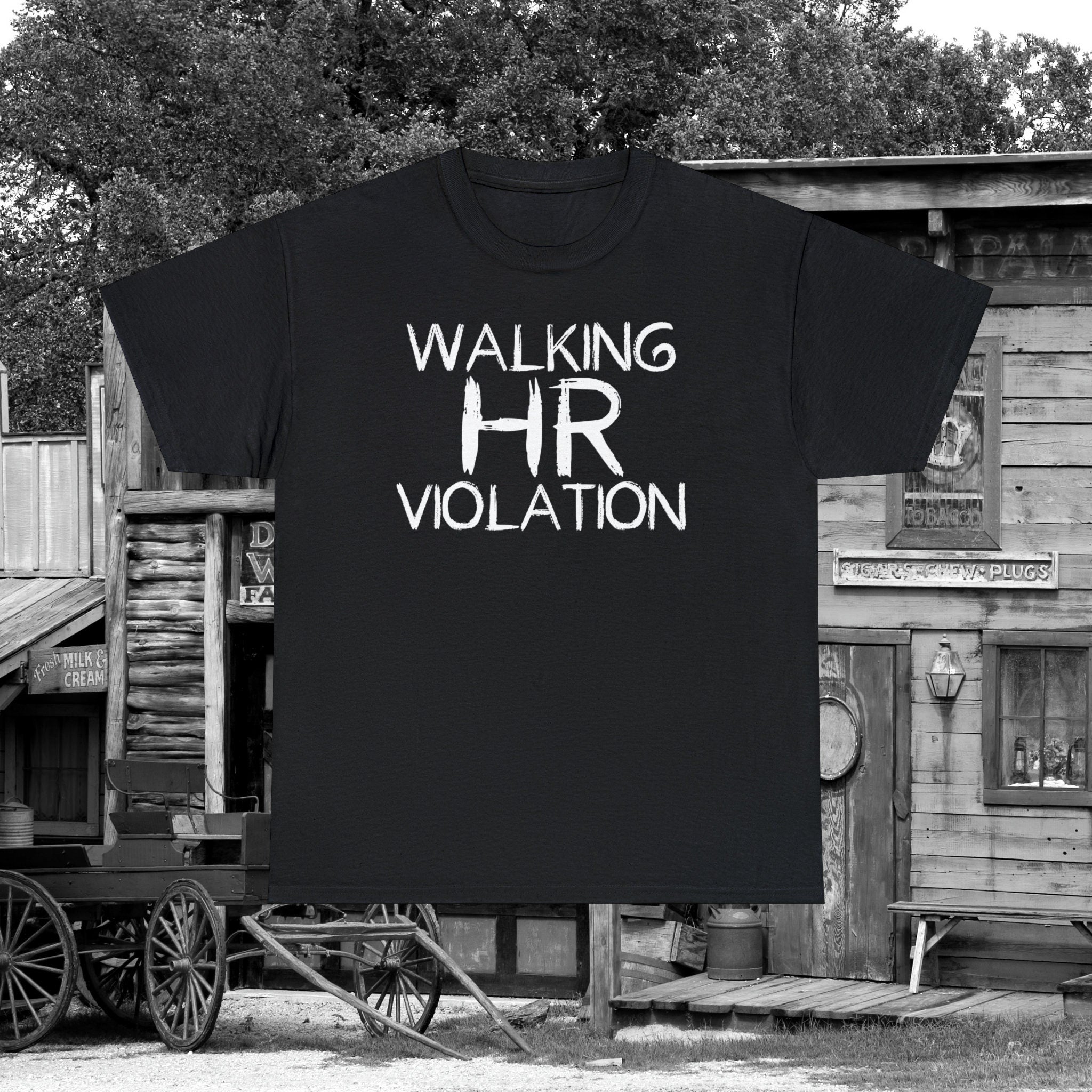 Embrace Your Eccentric Side Walking HR Violation Unisex Tee Graphic Tee – Cozy Vibes · Perfect For Daily Wear