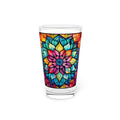 Mandela A Magical Stained Glass Artwork on a 16oz Pint Glass Gift idea gifts for home decor housewarming gift Graphic Tee – Soft Feel · Must-Have Style