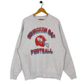 90s Distressed Sturgeon Bay Football Sweatshirt Vintage Fruit of the Loom Sweater Jumper Crewneck White Size XL Sweatshirt – Warm & Stylish · Must-Have Style