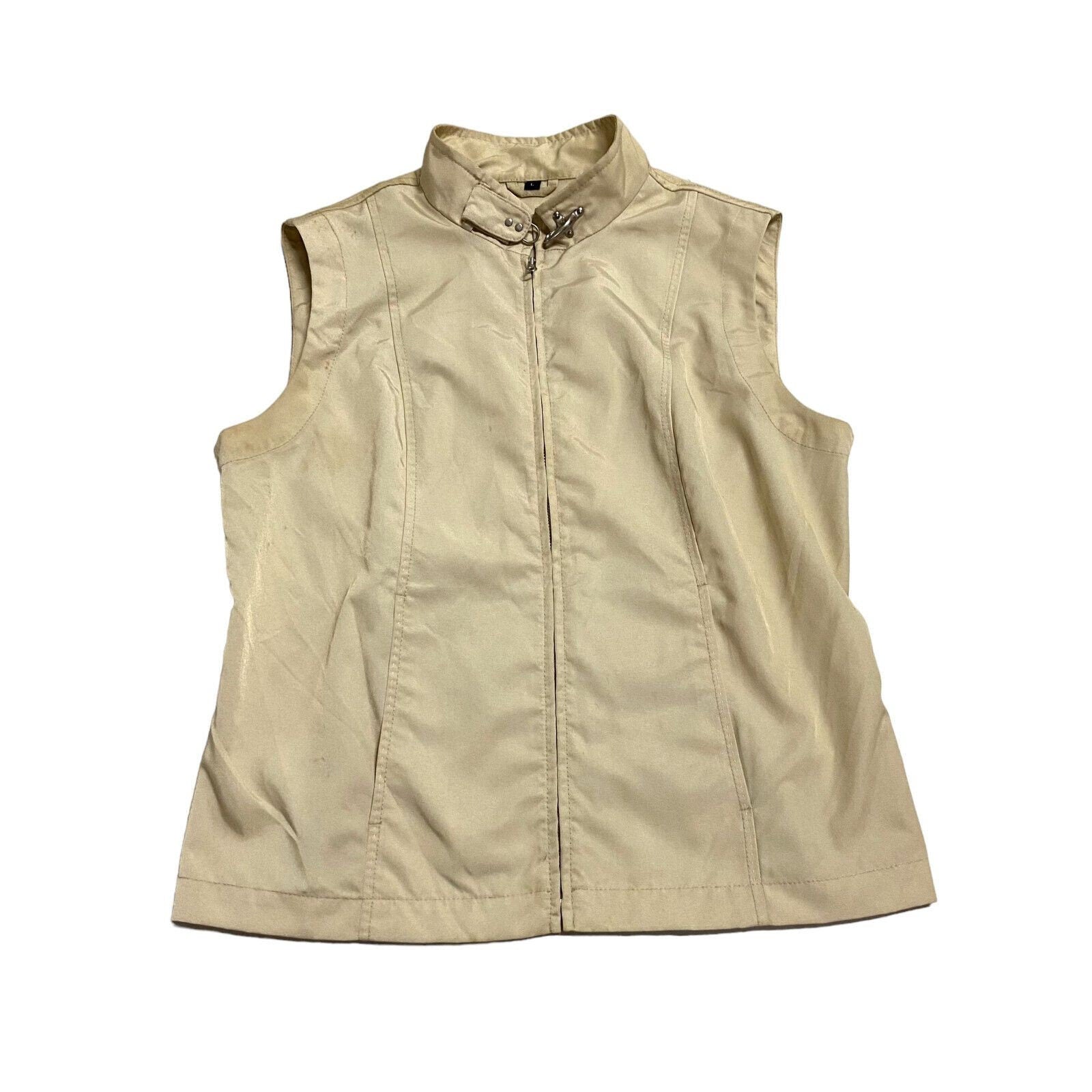Fay Women39s Lightweight Nylon Waistcoat Vintage High End Luxury Designer Beige Graphic Tee – Easygoing Wear · Great Gift For Fans
