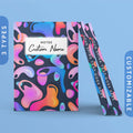 Personalized Abstract Rainbow Lava Journal Customizable Hardcover Notebook Custom Name Text Minimalist Modern Casual Journal Graphic Tee – Everyday Comfort · Must-Have Style