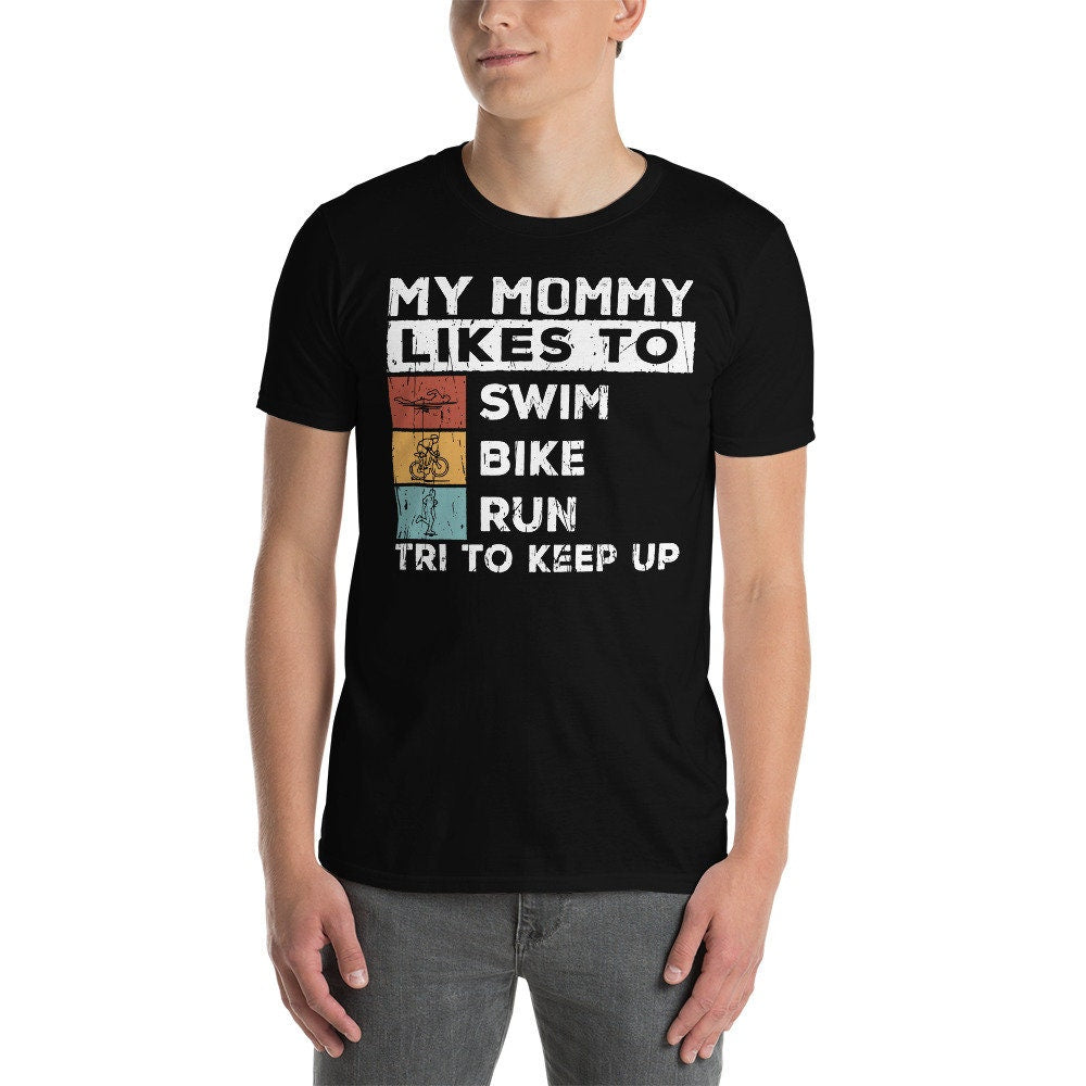 Triathlon Mom Shirt Triathlet Mommy Tshirt Triathlet Running Sports Training T Shirt Short Sleeve Unisex T Shirt Graphic Tee – Warm & Stylish · High-Quality Print