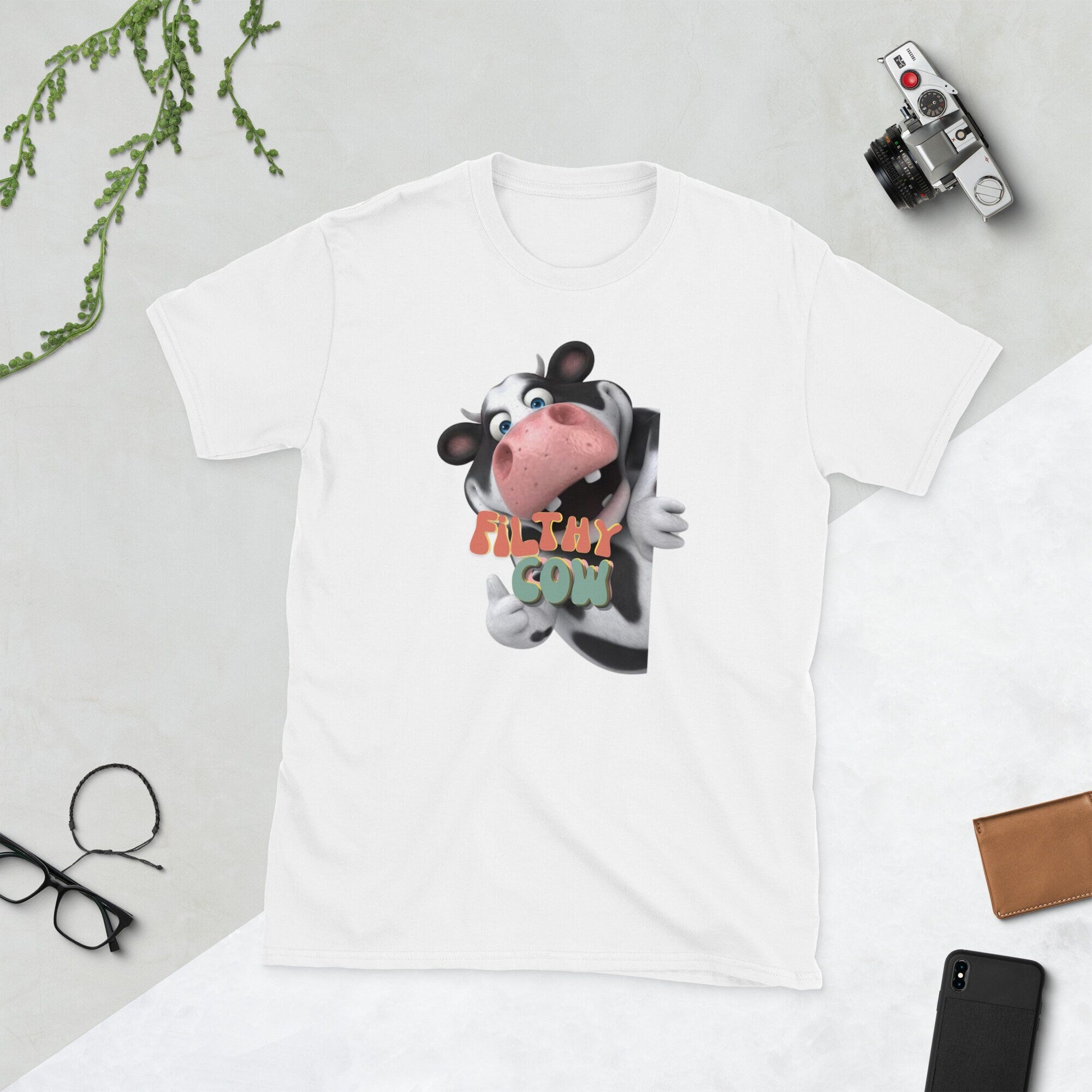 Filthy Cow Short Sleeve Unisex T Shirt Graphic Tee – Cozy Vibes · Trending Graphic Apparel