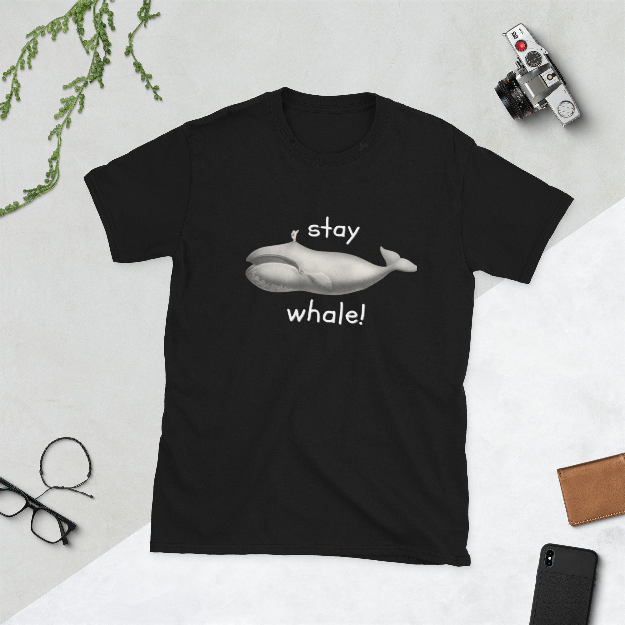 Stay Well Whale Short Sleeve Unisex T Shirt Graphic Tee – Easygoing Wear · Must-Have Style