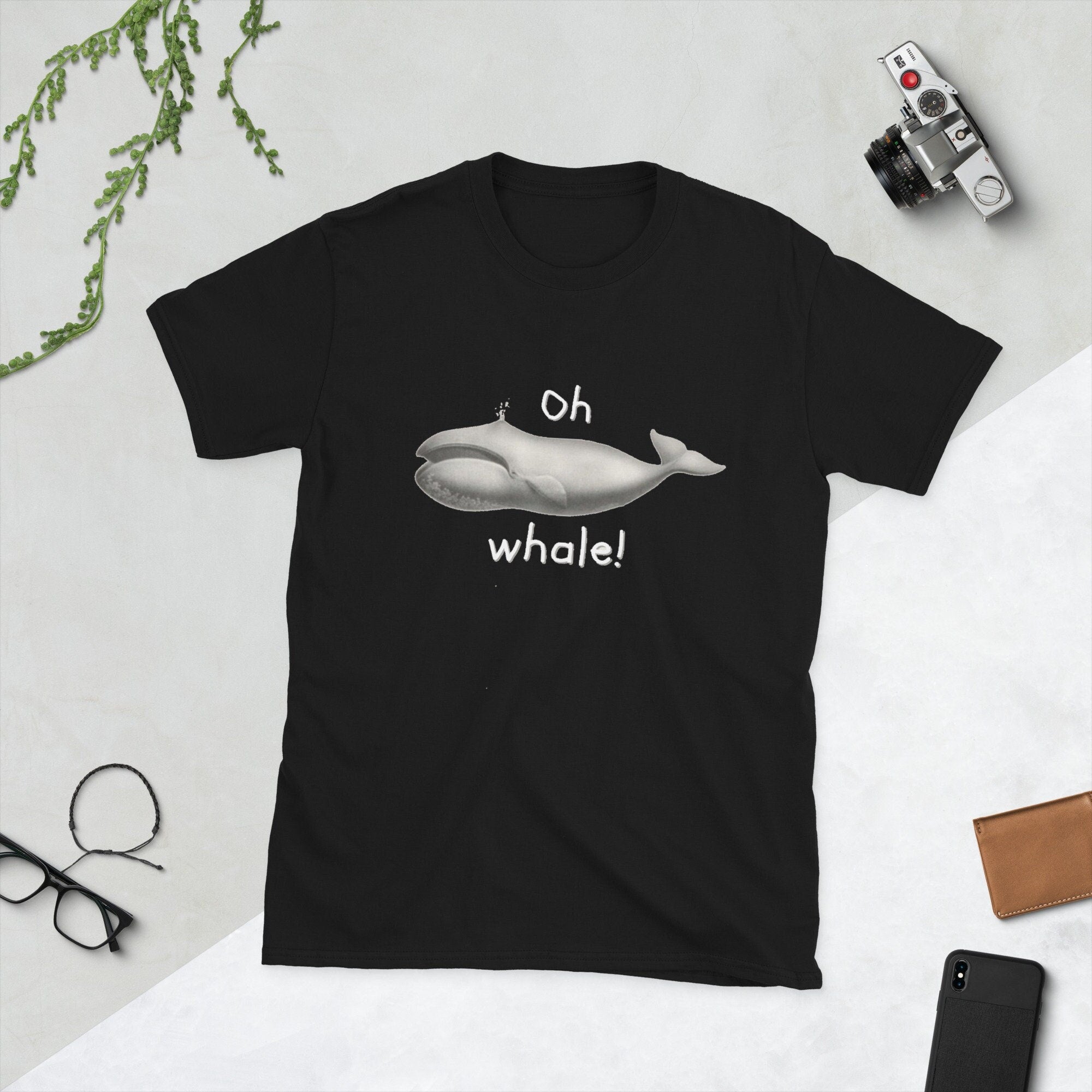 Oh Well Whale Short Sleeve Unisex T Shirt Graphic Tee – Premium Graphic · Perfect For Daily Wear
