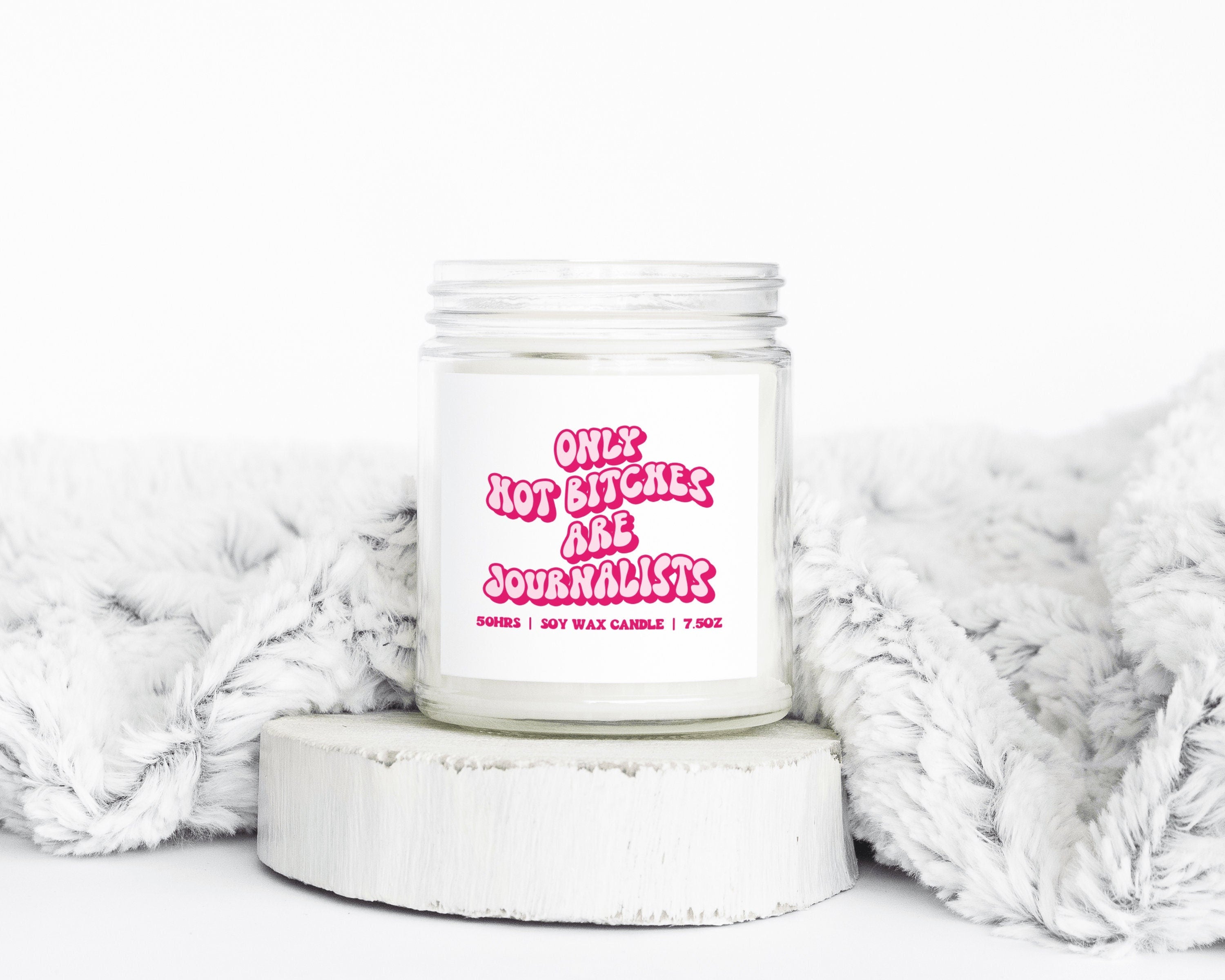 Journalist Gifts Funny Candle Housewarming Soy Wax Scented Decor Graphic Tee – Aesthetic Look · High-Quality Print