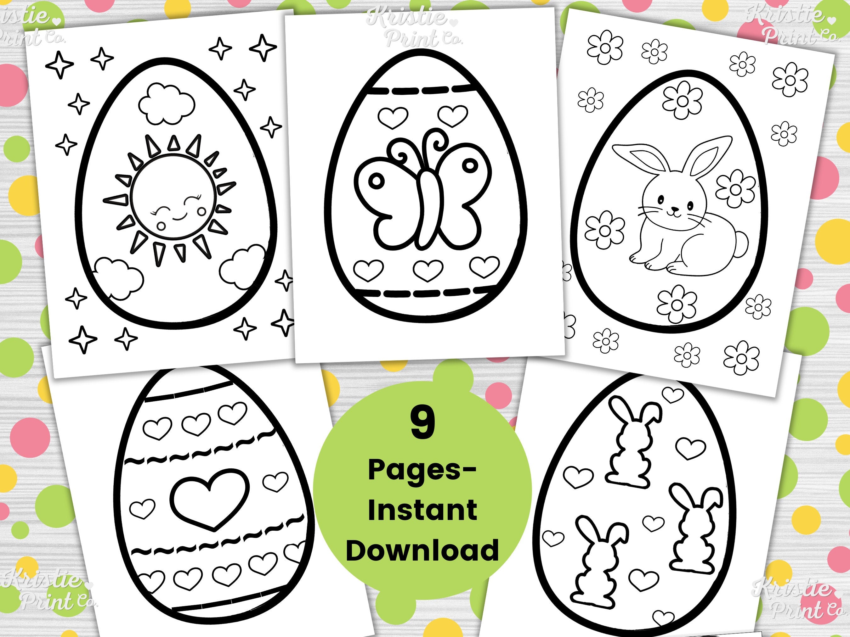 Easter Egg Coloring Pages for Kids Toddlers Easter Activities Easter Party Favor Printable Easter Coloring Pages Egg Coloring Sheets Graphic Tee – Bold Style · Top Pick For Any Outfit