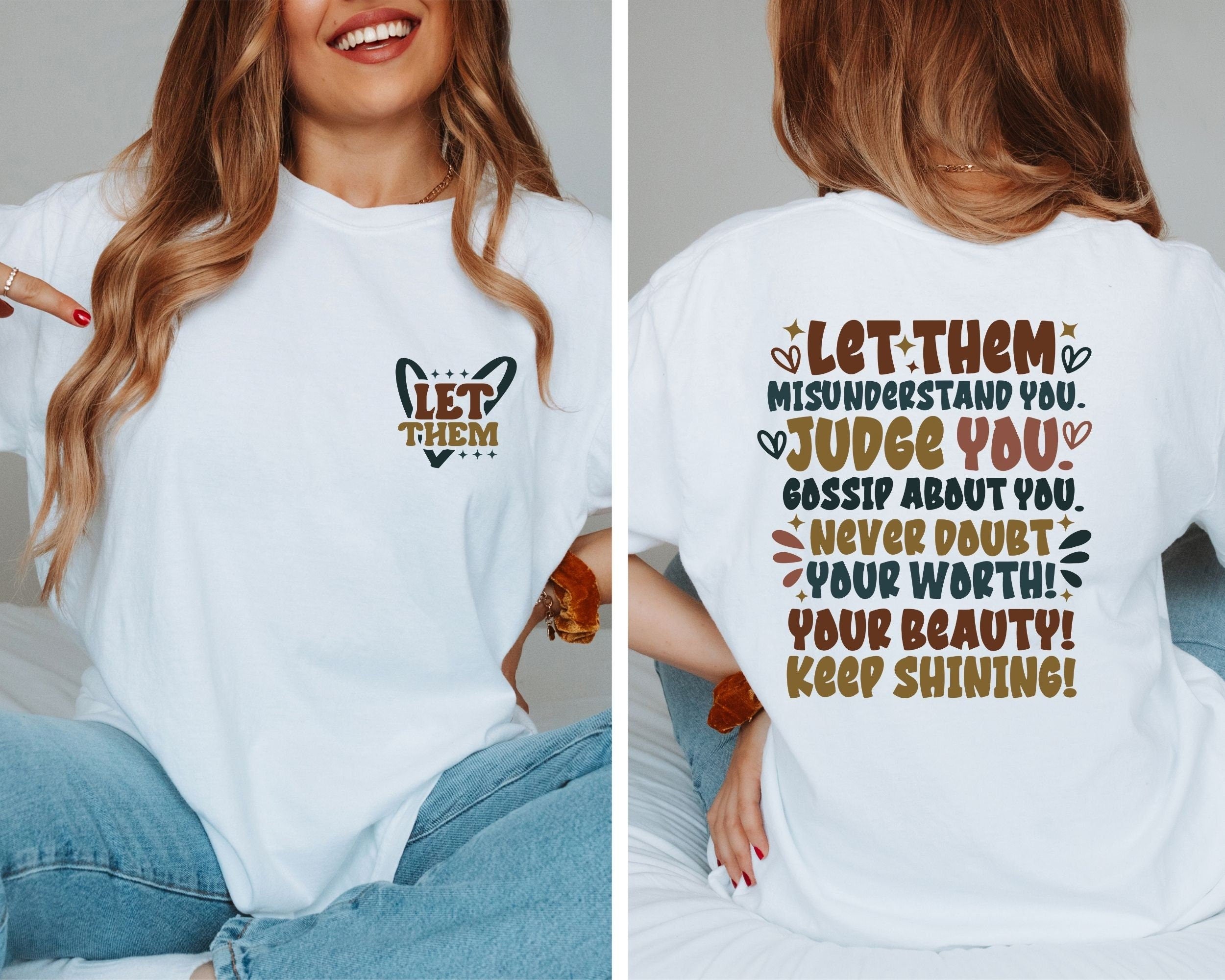 Trendy Shirt Gifts for BirthdayPositive ShirtTrendy Back ShirtMother GiftEnergy Boost TShirtInspirational ShirtMental Health Back Tee Graphic Tee – Fan Favorite · Must-Have Style