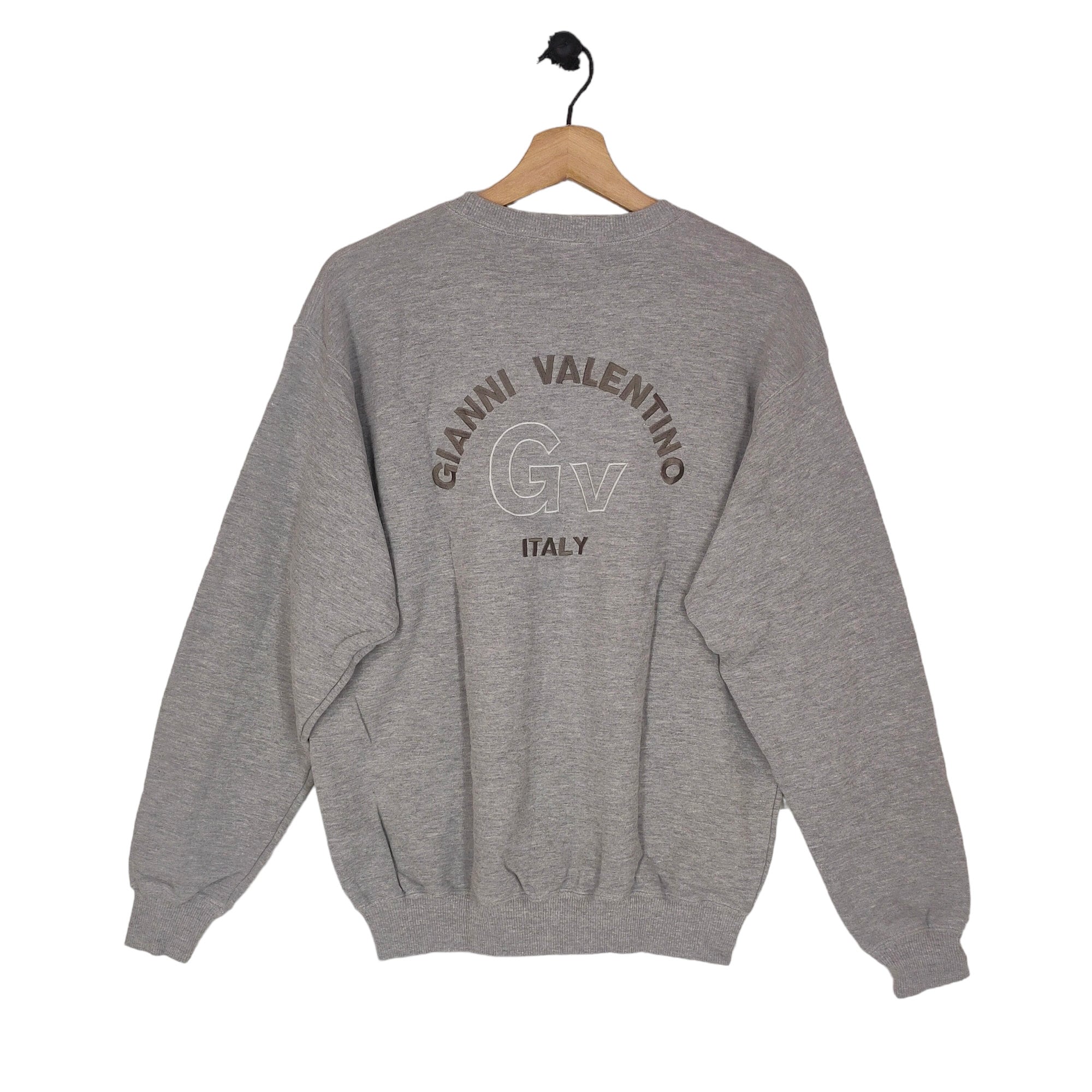 90s Gianni Valentino Sweatshirt Medium Vintage Gianni Valentino Embroidery Pullover Crewneck Gray Size M Sweatshirt – Everyday Comfort · Must-Have Style