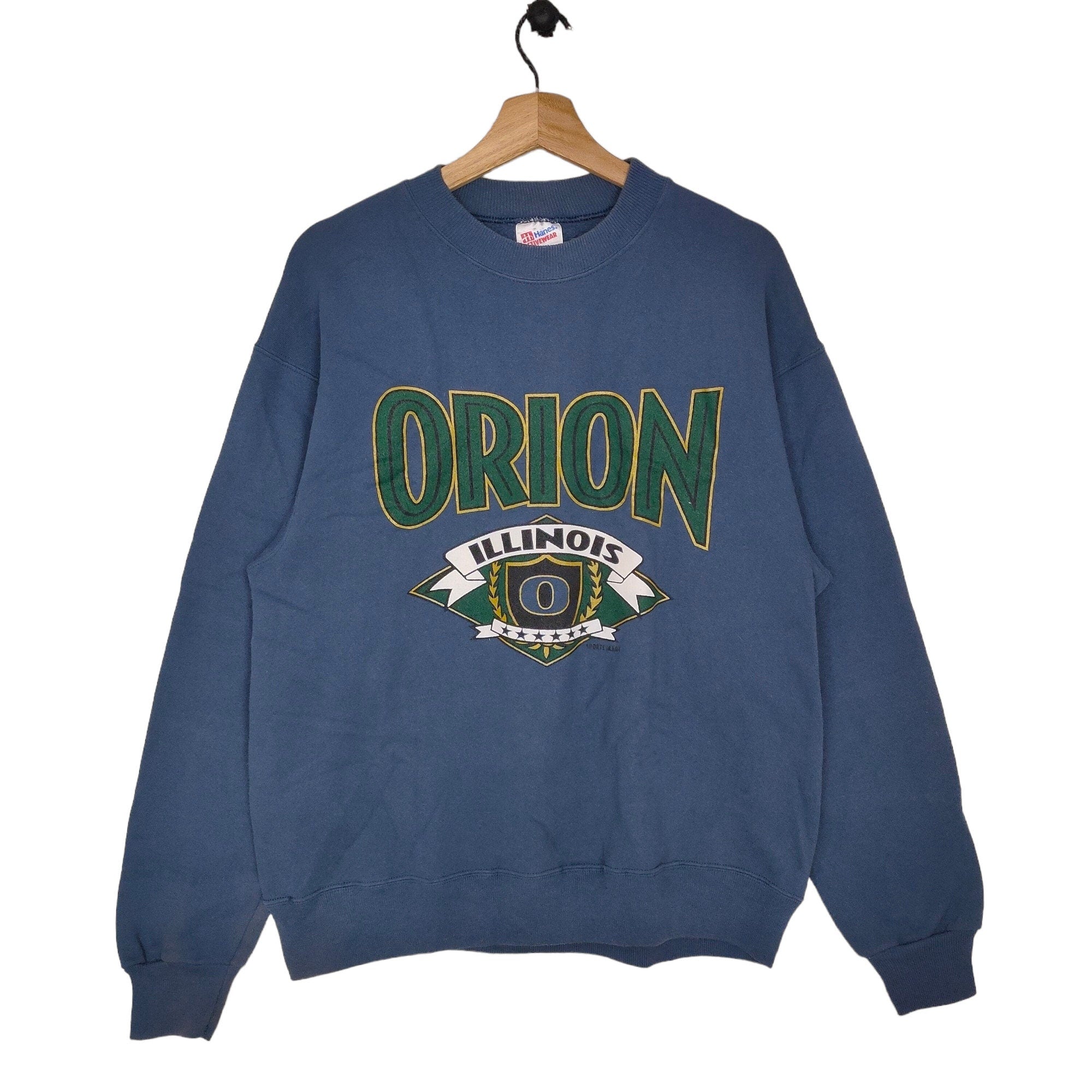 90s Orion Illinois Crewneck Sweatshirt Large Vintage Hanes Sweater Jumper Illinois USA Souvenir Size L Sweatshirt – Fan Favorite · Perfect For Daily Wear
