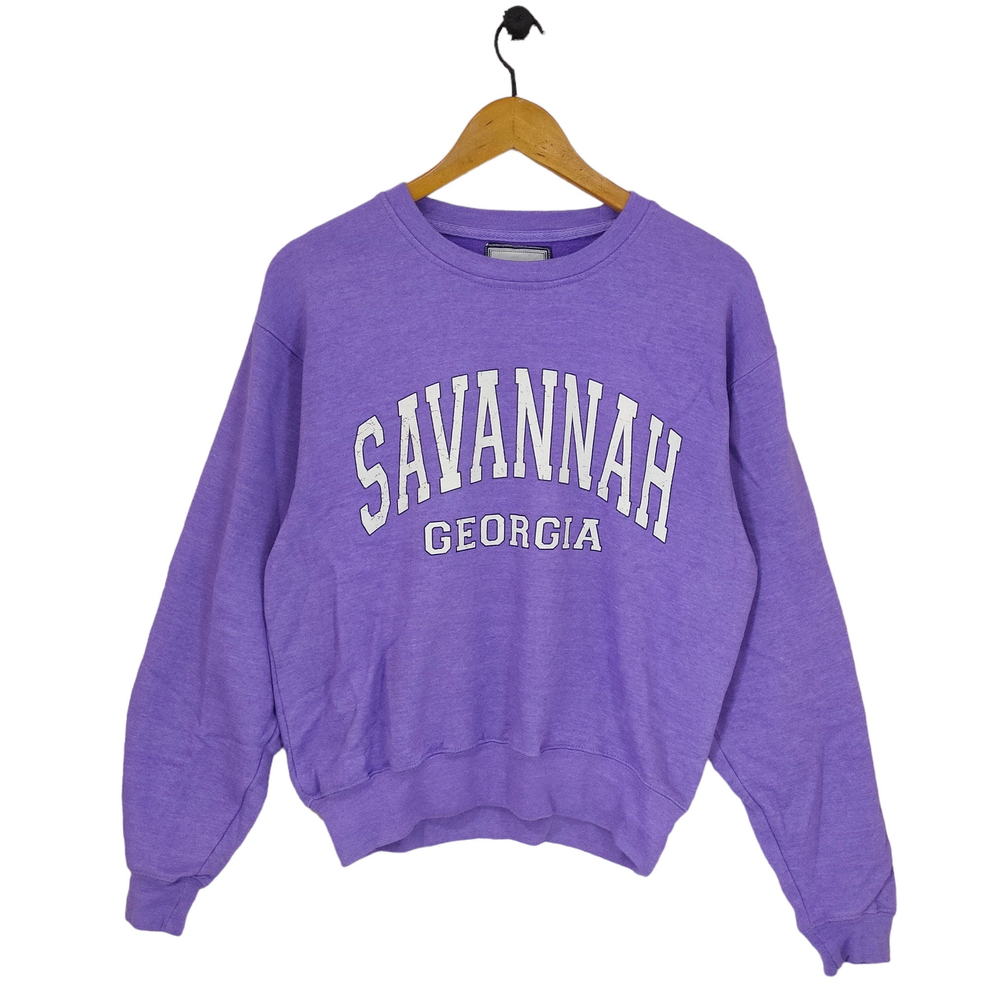 Y2K Savannah Georgia Sweatshirt Vintage Georgia Sweater Jumper Crewneck Purple Lilac Sweatshirt – Everyday Comfort · Great Gift For Fans